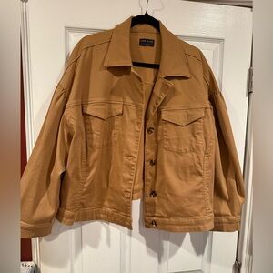 Lane Bryant Camel Cropped Jacket